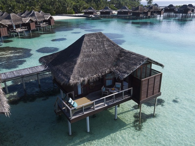 Anantara Veli Maldives	Водные Бунгало Общий Вид На Мальдивах